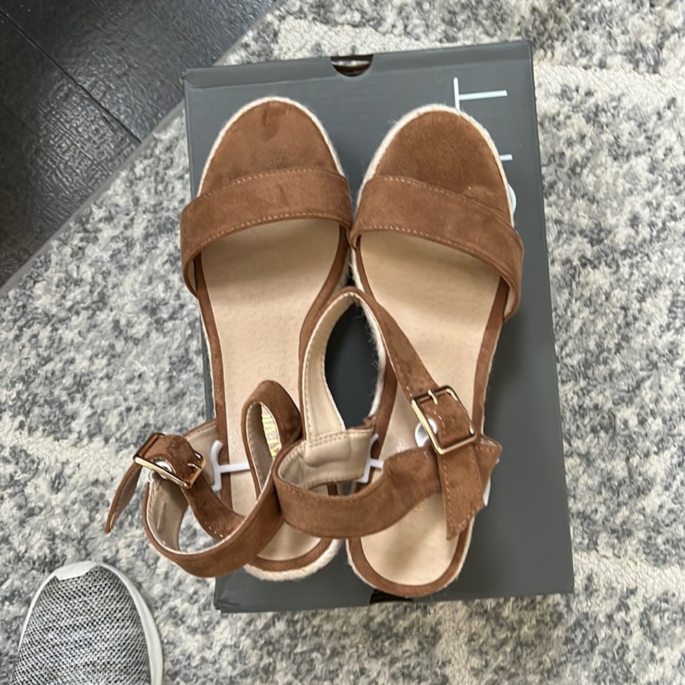 Brand new espadrille wedges